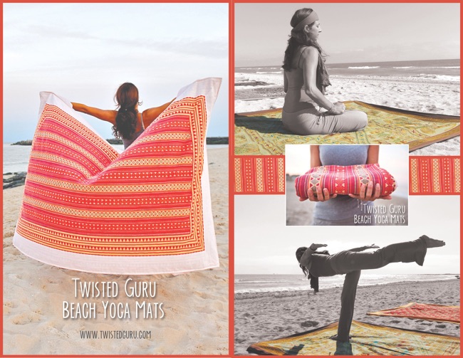 twisted guru Beach Yoga mats and Luxurious Beach Blankets